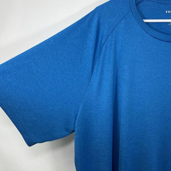 Under Armour The Tech Tee T Shirt Mens Size 3XLT Light Blue Short Sleeve Stretch - Picture 5 of 10